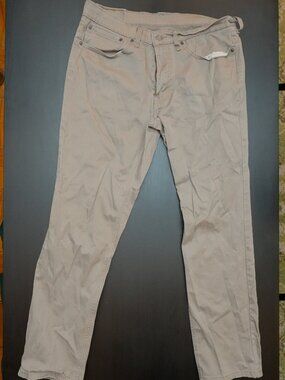 Levi's Khaki Bottoms Unisex Mens 34 x 32- LIKE NEW